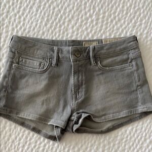 All Saints Gray Denim Shorts